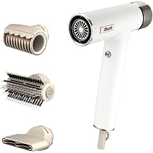 Shark SpeedStyle HD334EU Hair Dryer & RapidGloss Finisher for Curly & Frizzy Hair 3 Stylers Quick Drying Smooths Flying Hair For All Hair Types No Heat Damage Ionic Silk