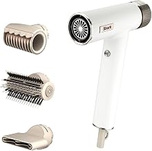 Shark SpeedStyle HD334EU Hair Dryer & RapidGloss Finisher for Curly & Frizzy Hair, 3 Stylers, Quick Drying, Smooths Flying Hair, For All Hair Types, No Heat Damage, Ionic, Silk,