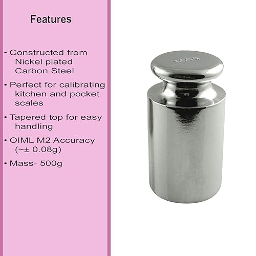 Vista 18 de American Weigh Scales Peso de calibración para báscula digital AWS, acero al carbono, acabado cromado, 3.53 oz (100 WGT)