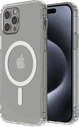 Case Compatible for iPhone 16 Pro 6.3 - Inch Compatible for MagSafe PC & TPU Clear Phone Case Built in Magnets and Raised Edges to Protect The Camera Cover for iPhone 16 Pro