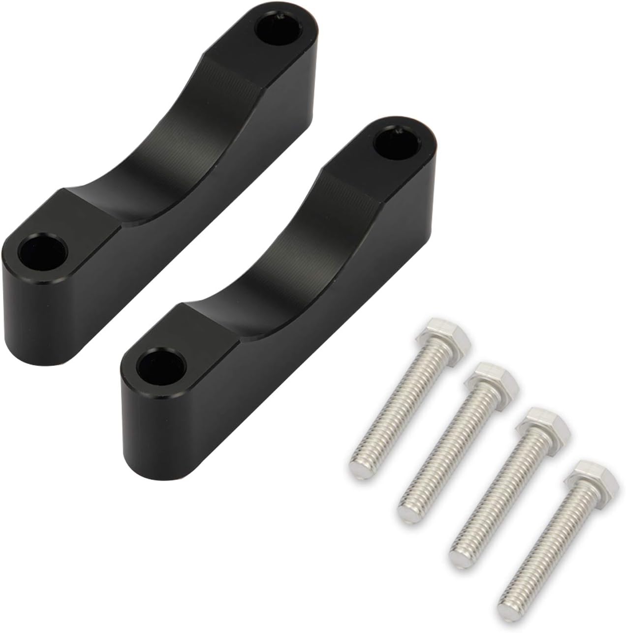 Black Front Fender Spacer Bracket Kit Fit 21'' 23'' 26'' Fender Compatible with Harley Touring Electra Glide Road King Street Glide FLT FLH 1997-2013 Models