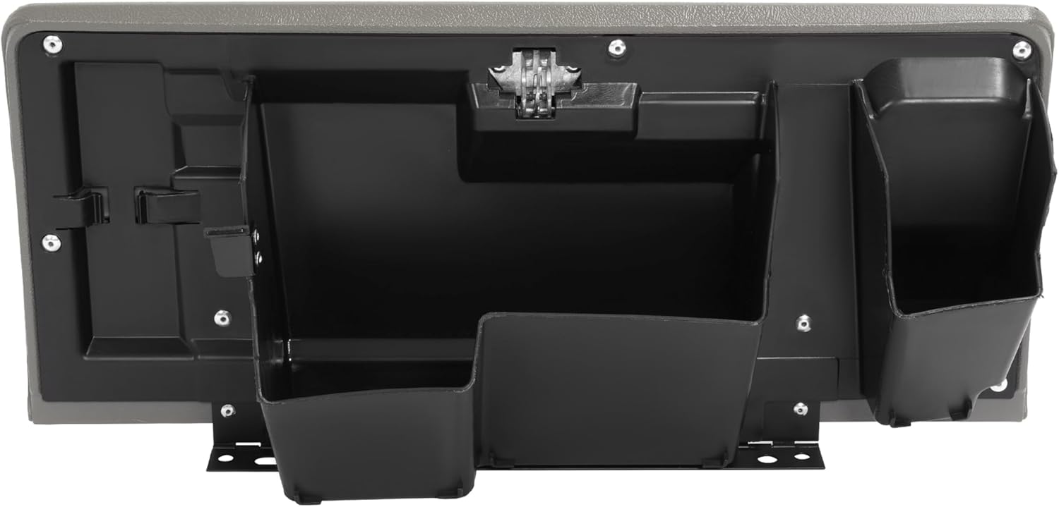 ALMULOO Glove Box Lid Compatible with 2003 2004 2005 2006 2007 Chevy Chevrolet Silverado GMC Sierra 1500 2500 3500 HD Classic Plastic&Steel Replacement for 15807879