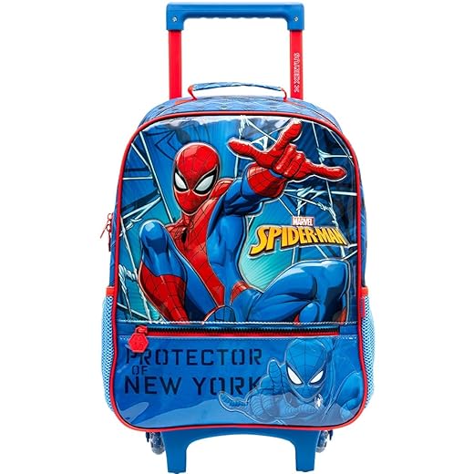 Mochila Infantil com Rodinha, Xeryus, Spider-Man X2, Média