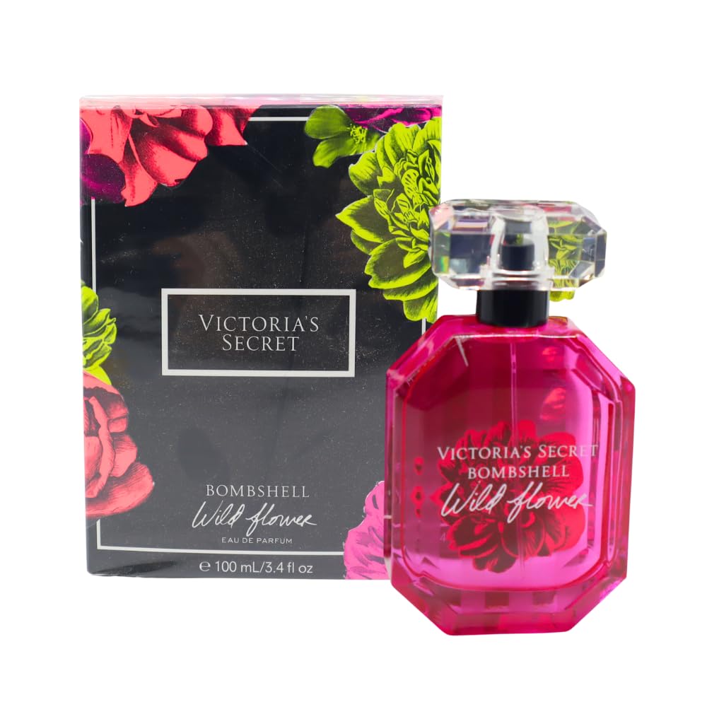 Victoria's Secret Bombshell Wild Flower Eau De Parfum Spray,3.40 Fl Oz (Pack of 1)