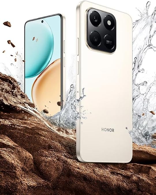Honor X7d smartphone 8GB RAM, 256GB Storage, Snapdragon 685, 108MP Main Camera, 8MP Selfie Camera, 6.77 Inch dispaly, 4G, Desert Gold thumbnail