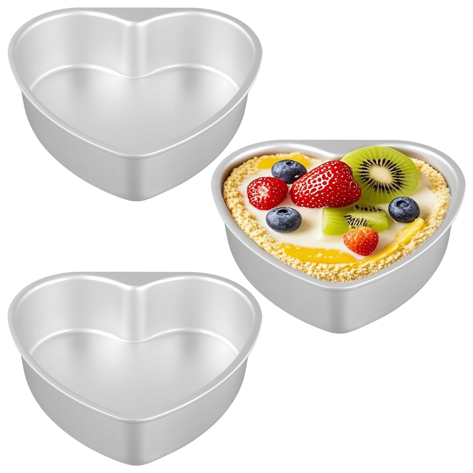 Moule à gâteau en cœur de 20,3 cm pour cuisson de dessert de fête