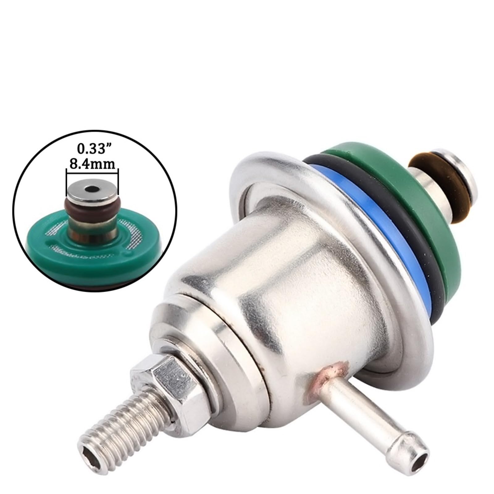 NEGRO Regolatore di pressione del carburante, adatto for Volkswagen, adatto for Golf MK3 MK4 Jetta 1994-2005 FPR-020 93328341 0280160615 250-800 KPA Controllo della pressione del carburante