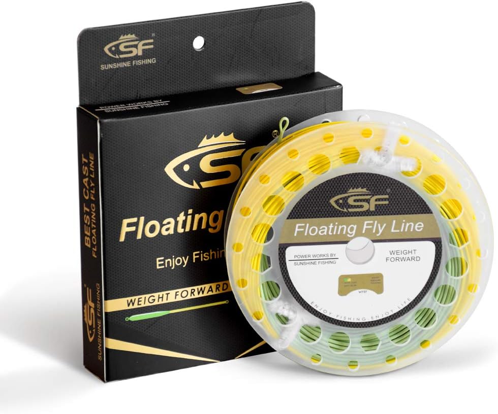SF Fly Fishing Line with Welded Loop Weight Forward Floating Fly Line WF6F 90FT