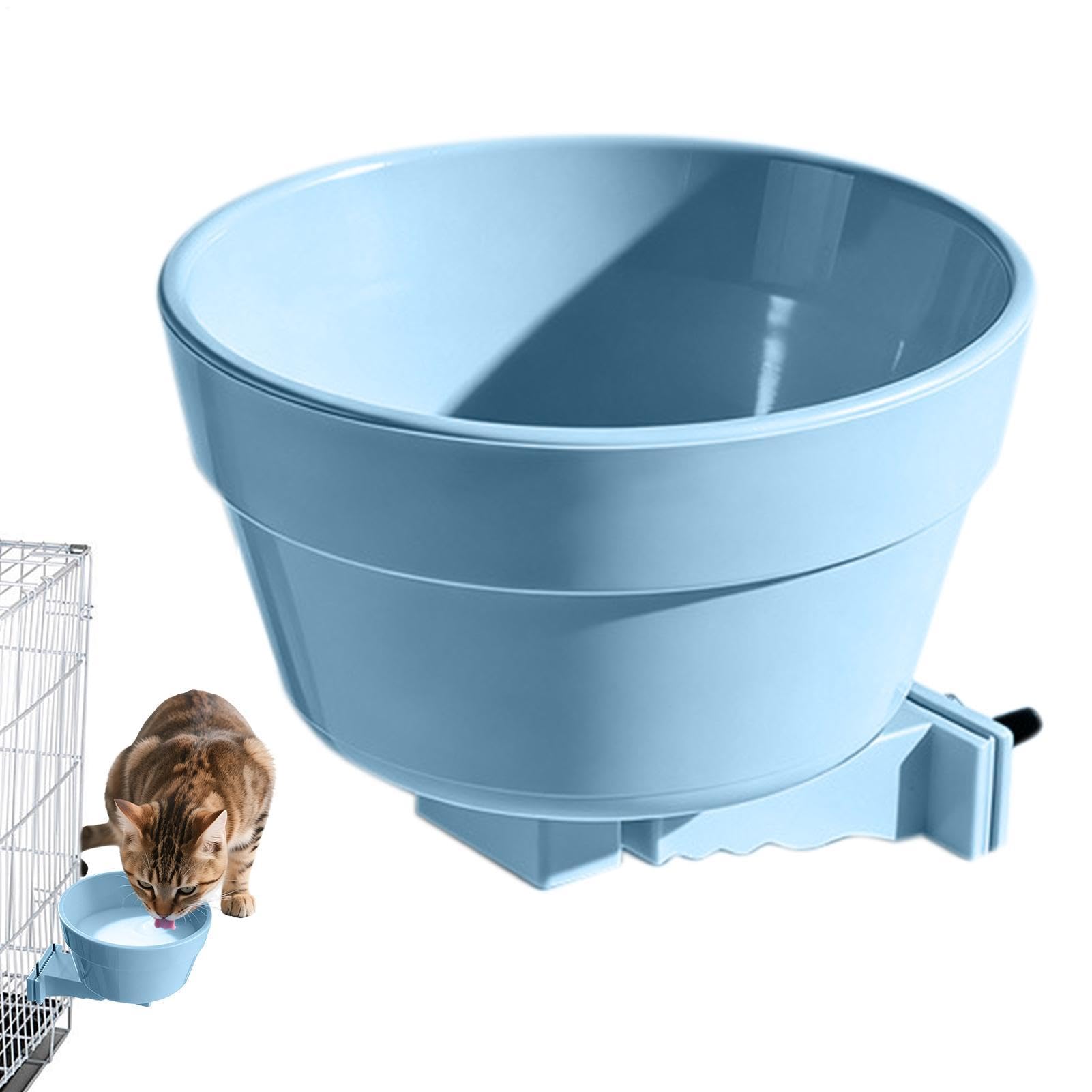 Comedero para jaula de gatos extraíble que soluciona el desorden del pienso