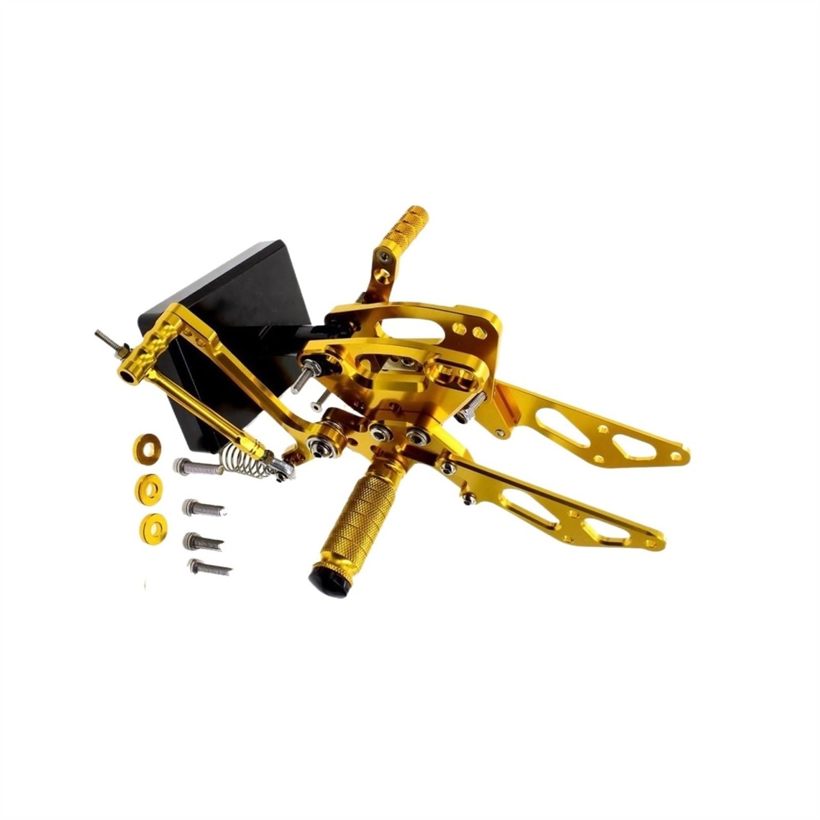 Accesorios para clavijas Pedal De Reposapiés Para Motocicleta Aleación Aluminio CNC, Conjunto Trasero Para KAWASAKI Z1000 ABS Z 1000 2011 2020 2012 2013 2015 2014 2016 2017 2018 2019(Gold)