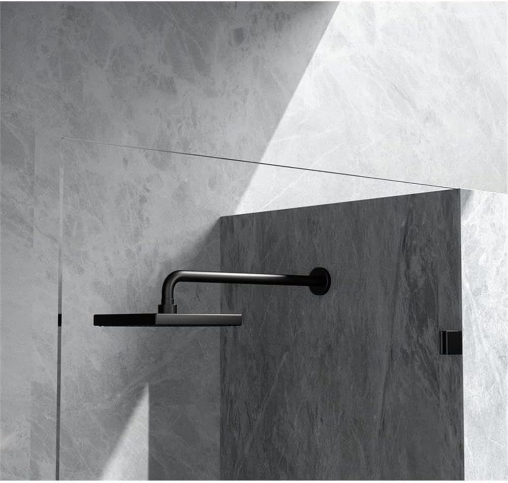 Elegant Kitchen and Bath Laredo Stainless Steel Shower Door in Black