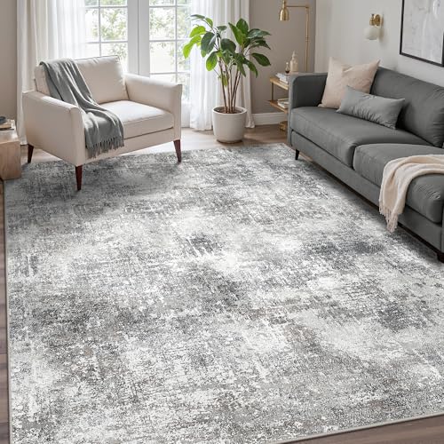 GENIMO Washable Area Rugs for Living Room, 8x10 Modern Non Slip Rugs, Low Pile Lightweight Soft...