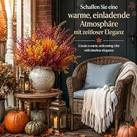 Fettwal 12 Bündel Künstliche Blumen Herbstdeko, Kunstblumen Herbst Dekoration, Herbstdeko Innen Outdoor, Deko Herbstblumen Künstlich, Künstliche Herbstblumen, Fall Decor für Drinnen Draußen Garten – Ansicht 6