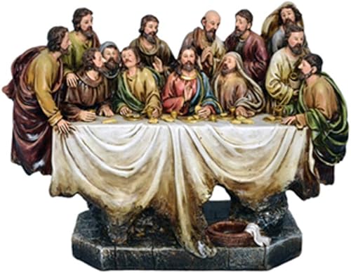 Gigi's Classy Kids La Última Cena Pintado a Mano Mesa 10 X 14 Estatua La Ultima Cena