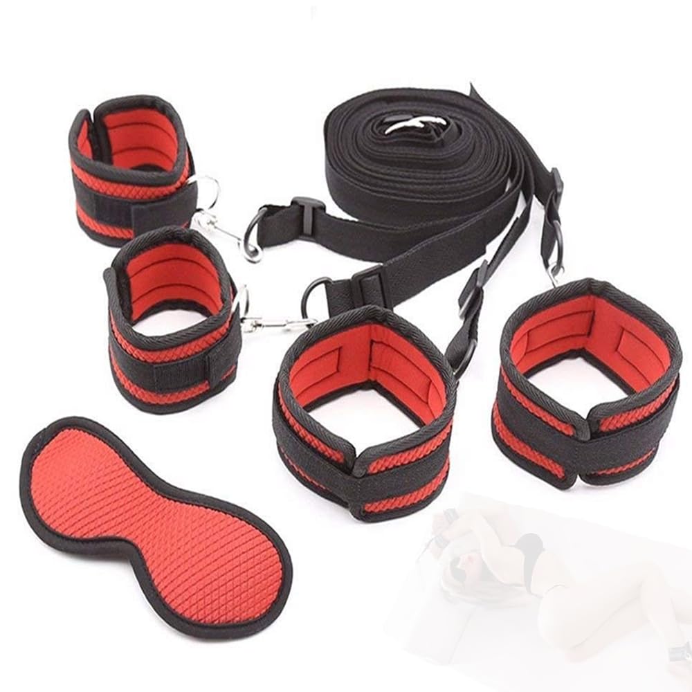 Misteriosa máscara para Ojos y Correa de fijación para colchón, combinación de Dos Piezas, Accesorios para Juegos de Sala de Parejas