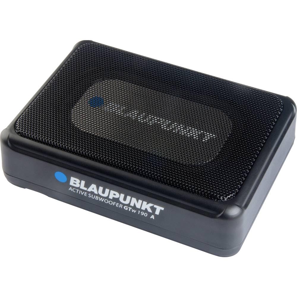 BLAUPUNKT GTw 190 A - 24V, aktiver Underseat-Subwoofer, 5" x 8" Lautsprecher, 2 Ohm Impedanz, 150 Watt