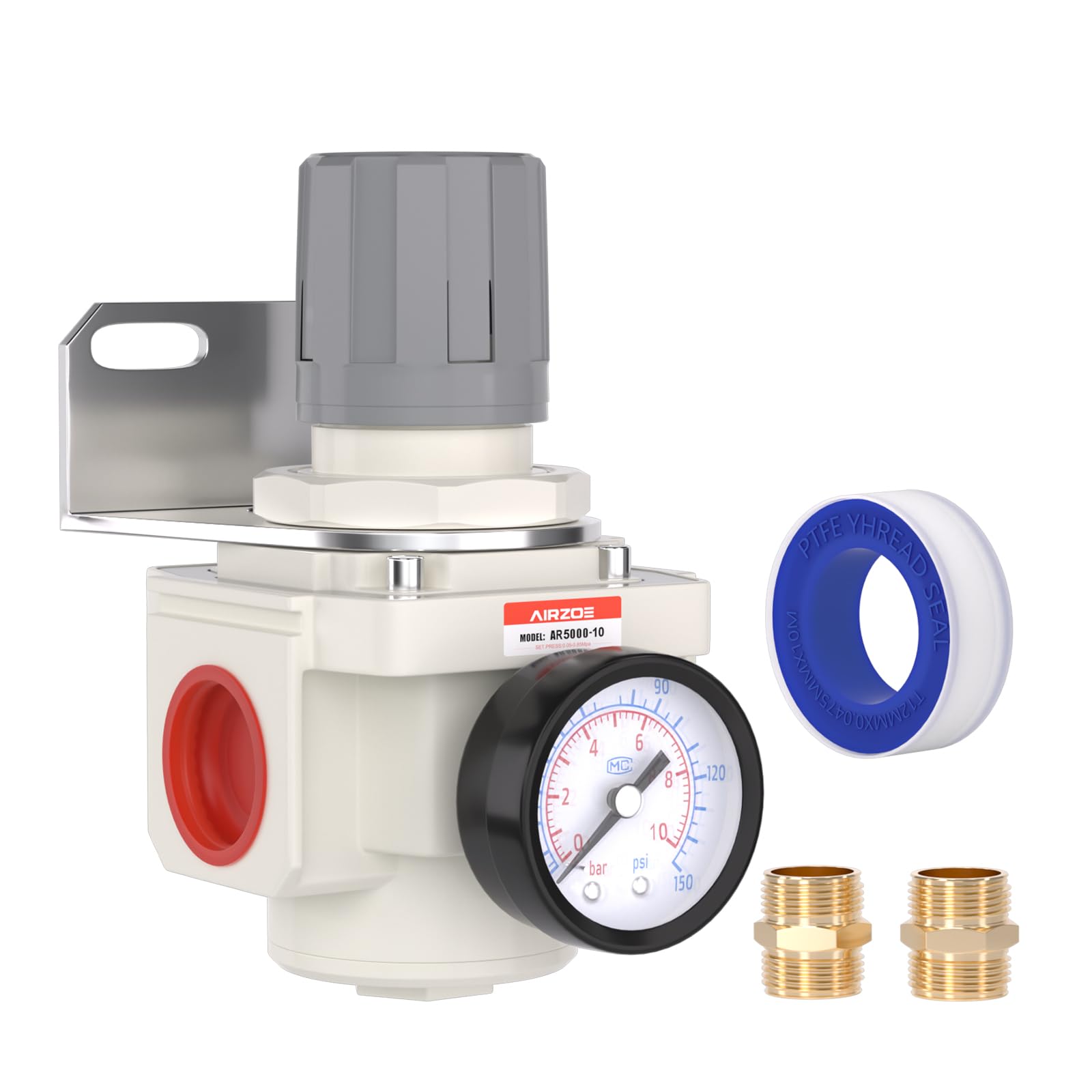 AIRZOE Air Pressure Regulator - 0-150 PSI -8