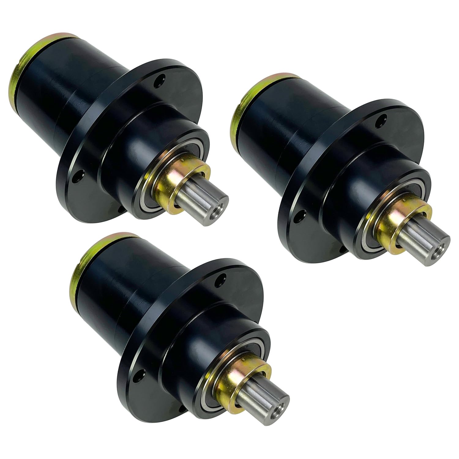 Conjunto de husillo de 3 piezas compatible con Bad Boy Maverick de 48, 54 y 60 pulgadas, cubierta 037601500