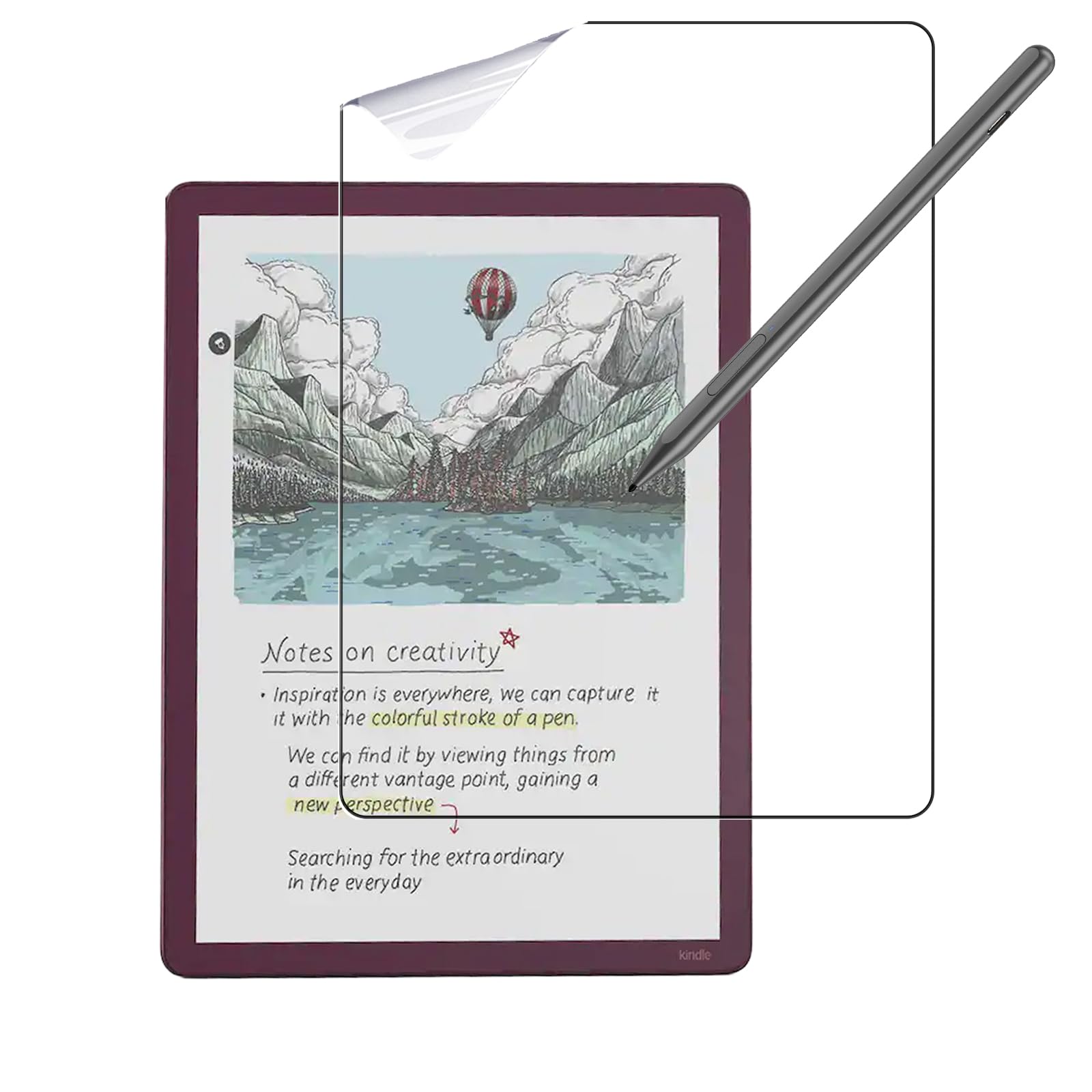 Amazon.co.jp: Kindle Scribe Colorsoft 2025 用 フィルム 紙のような