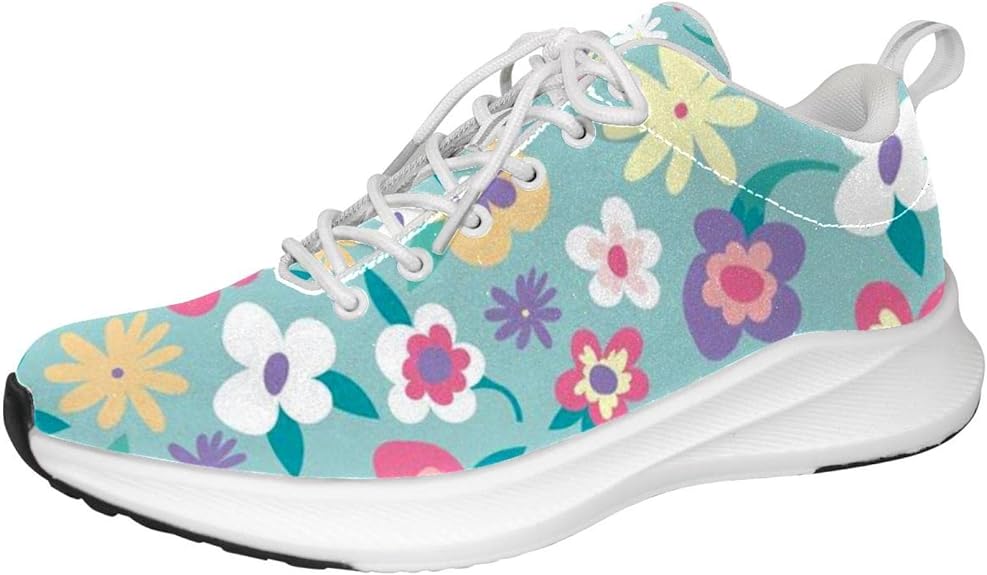 Flower Personalisierte Sneakers Leichte Wanderschuhe Laufen Athletic