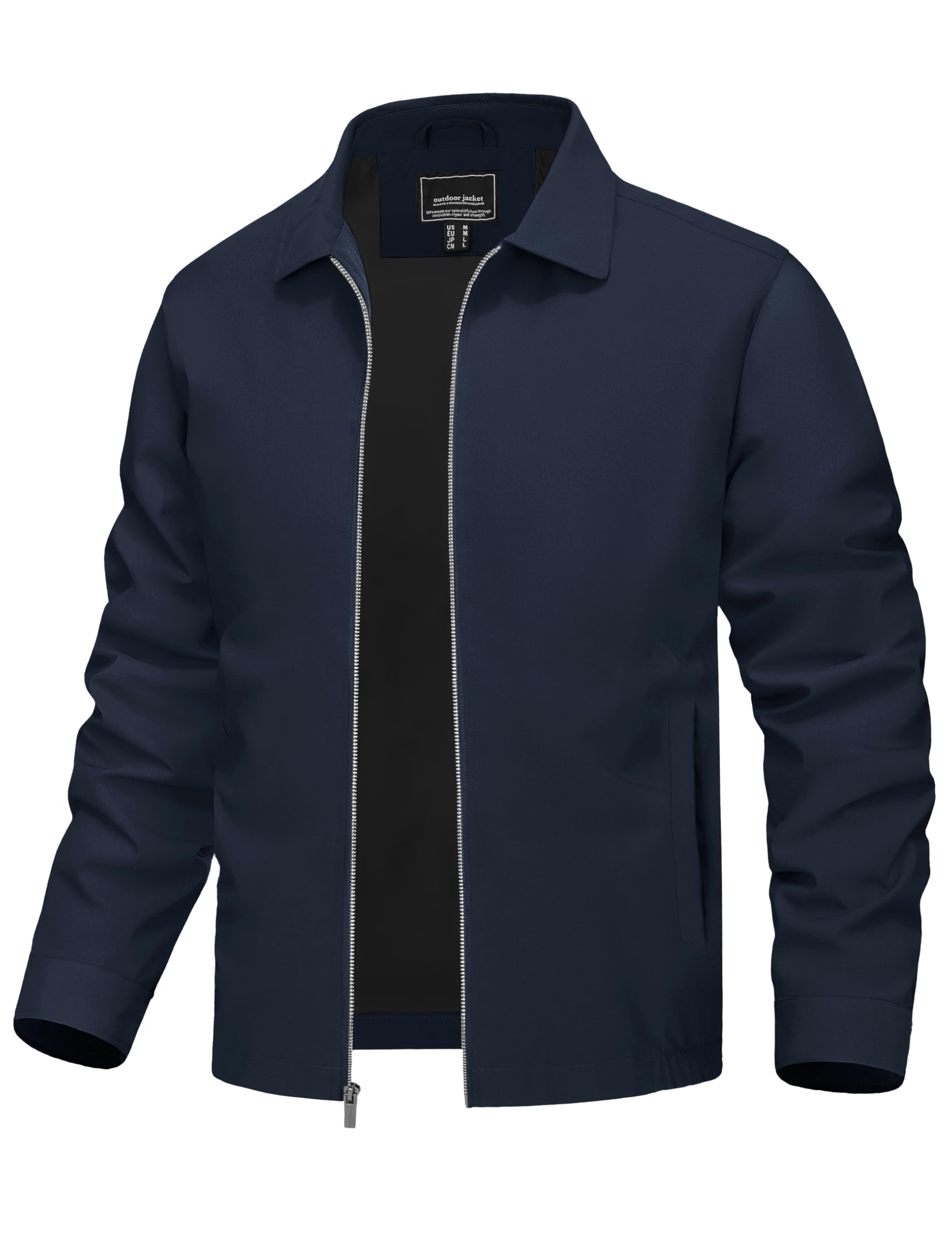 Sponsored Ad – Men's Lightweight Jackets Summer Casual Smart Jacket Spring Windbreaker Bomber Jackets Light Thin Lapel Jacket Water-Resistant