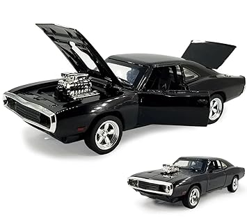 Bestie toys 1: 32 die-cast Alloy Metal Dodge Charger Model Classic Cars Toys for Kids Pull Back with Open able Doors, Engine Cover, Tail with Front and Rear Light & Music (Multicolor, Pack of 1)