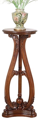 ARZARF Bonsái Pedestal de madera para plantas, soporte de flores, mesa de flores bonsái, decoración interior, soporte tipo piso, mesa de flores de