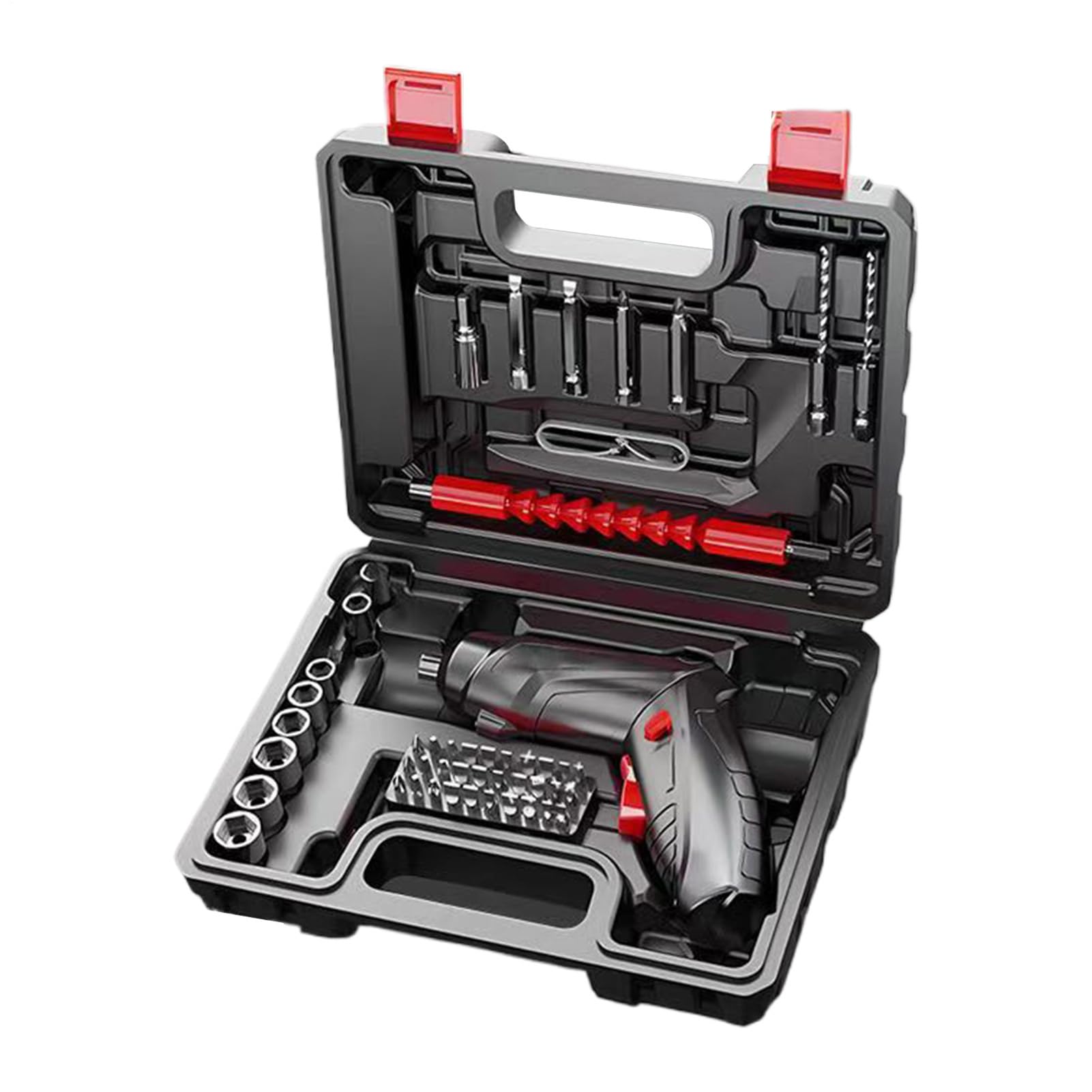 Rechargeable Cordless Electric Drill Screwdriver, Ergonomic Includes Drill Bits | Rechargeable Mini Electronic Screwdriver, For Home Hobbies Model Repairs Projects