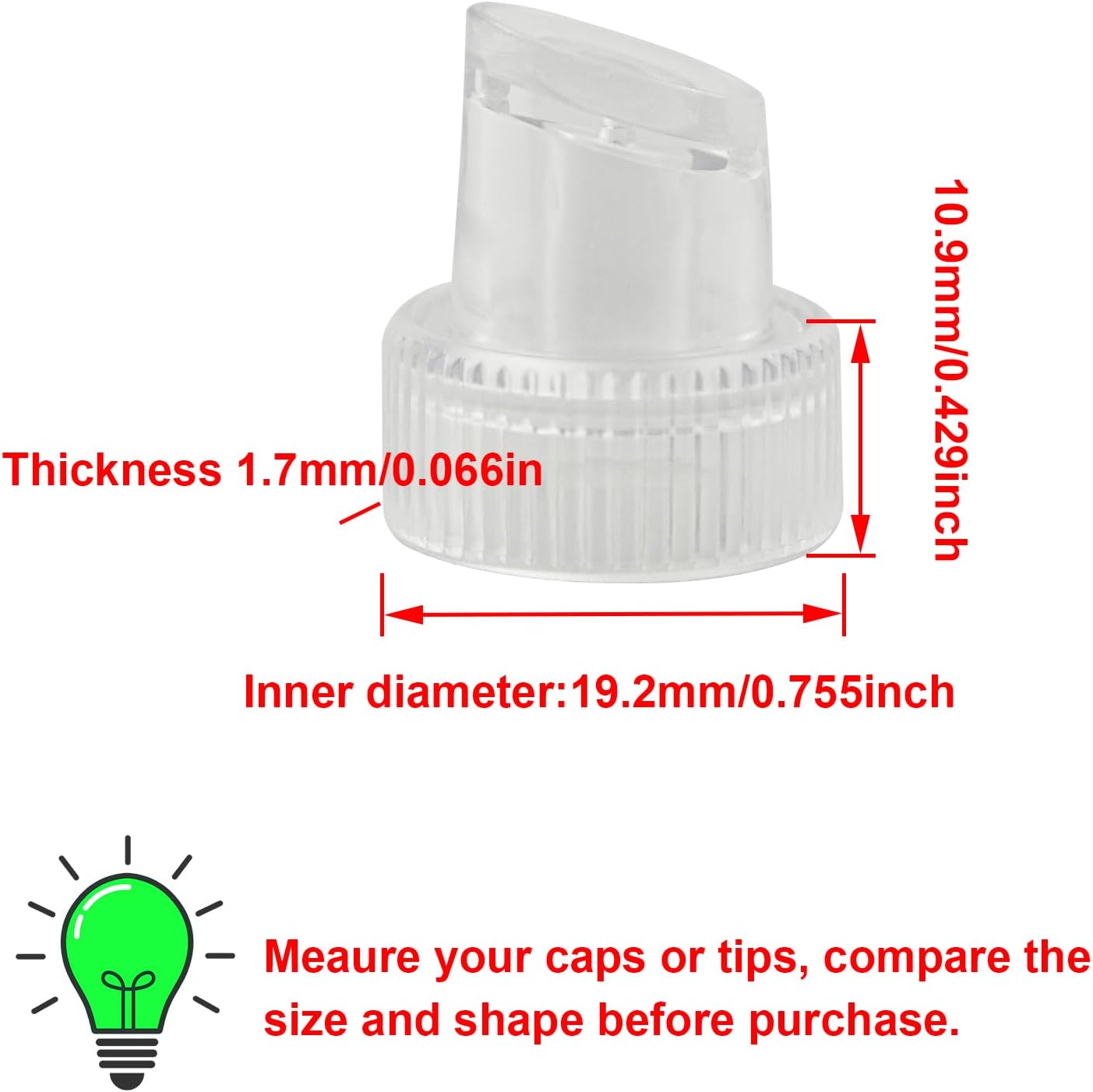 Replacement Tips Vortex Beauty Tips Hydro Dermabrasion Tips for Water Peel Aqua Peel Part Plastic 9 Pcs for Elitzia ETLB245 Or ET89 ETLB248 Beauty Machine