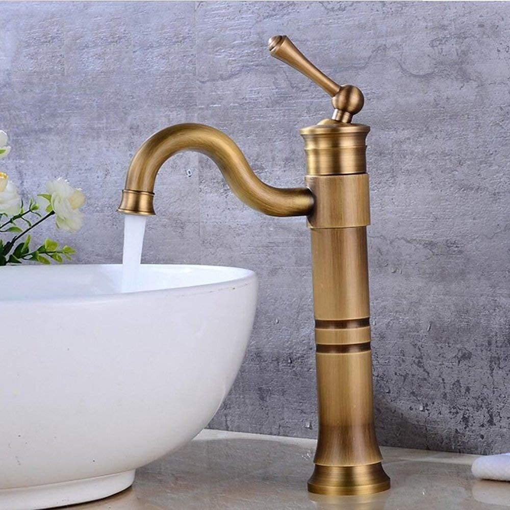 Mitigeur de salle de bain nostalgique avec bec orientable 360° - 8
