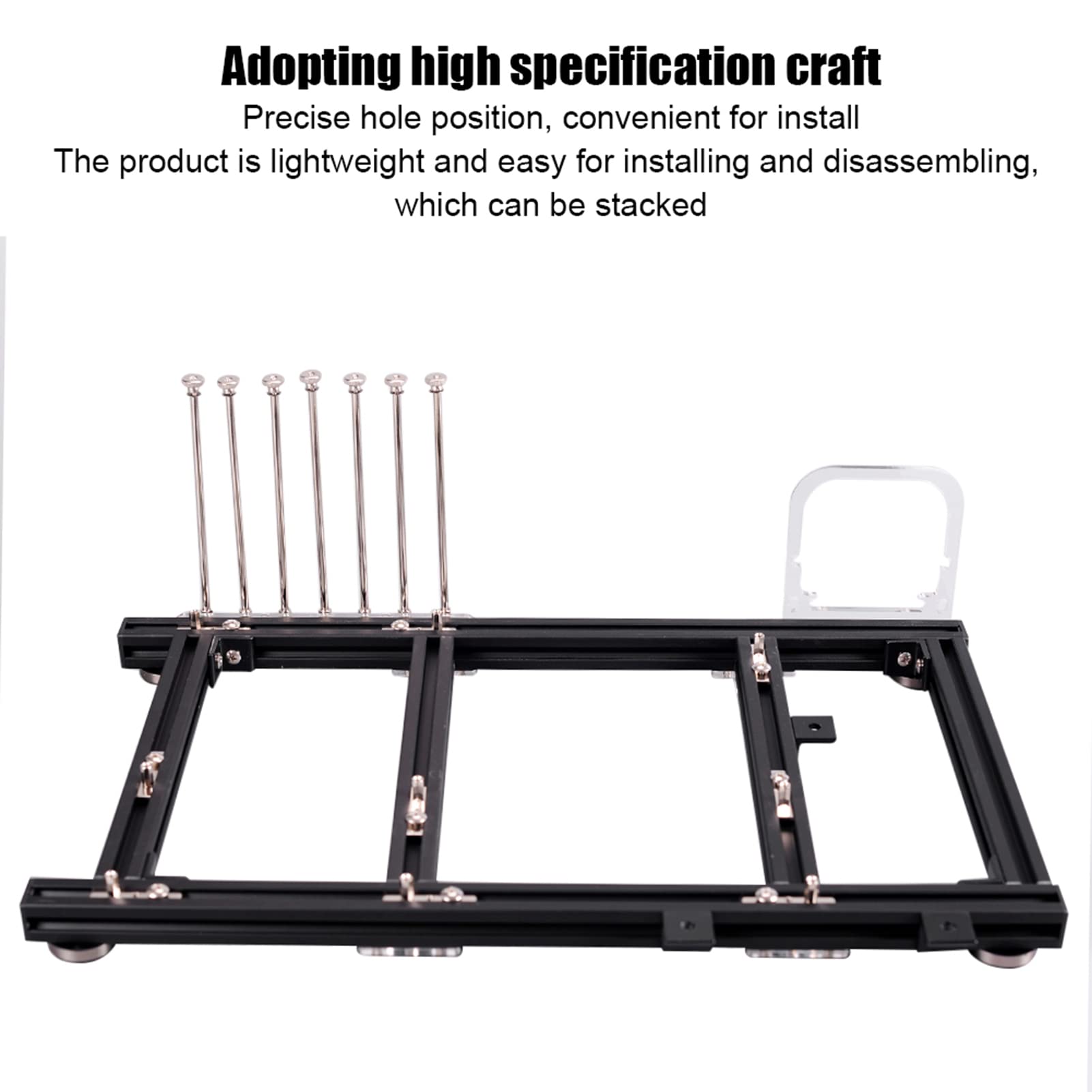 DIY otwarta ramka ze stopu aluminium komputer ATX obudowa PC lekka platforma testowa do przetaktowywania z możliwością układania w stosy dla entuzjastów gier Tech Builders c