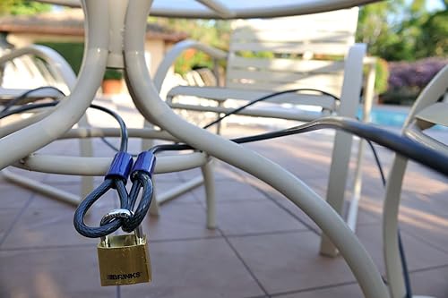 Miniatura 7 de BRINKS - Cable de bucle de acero flexible de 15 pies x 38 pulgadas - Envoltura de vinilo resistente para protección contra la corrosión