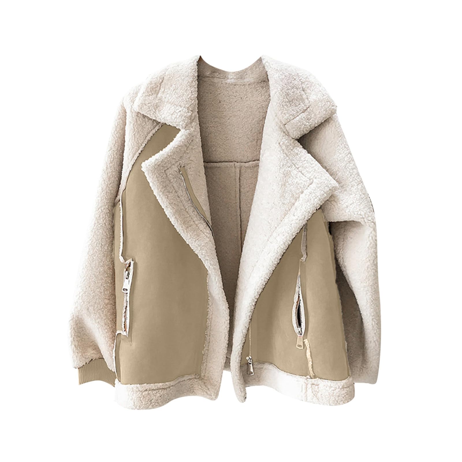 Chaqueta Mujer Invierno Abrigos de invierno mujer 2024 Chaqueta polar informal corta cálida lana bolsillos