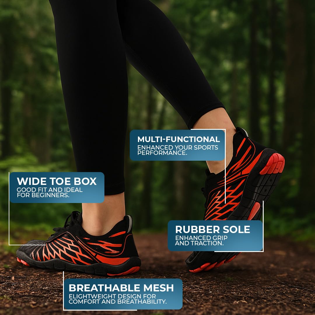 Zapatos descalzos con cobre, flexibles