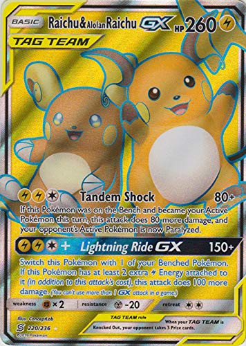 Pokemon - Raichu & Alolan Raichu GX 220/236 - Unified Minds - Tag