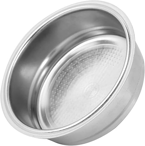 Miniatura 5 de Filtro no presurizado de 2.008 in, cesta de filtro para máquina de café, cuenco de filtro reutilizable de acero inoxidable, cesta individual para
