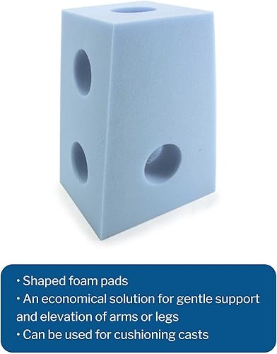 Miniatura 3 de McKesson Carter - Elevador de brazos, espuma, soporte suave y elevación de brazos para lesiones, azul, 12 x 9 x 16 pulgadas, 1 unidad