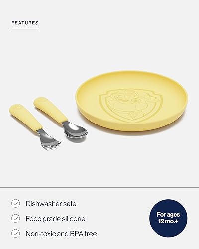 Miniatura 3 de Lalo PAW Patrol - Juego de platos y utensilios para niños, apto para lavavajillas, sin BPA durante más de 12 meses, incluye plato, cuchara