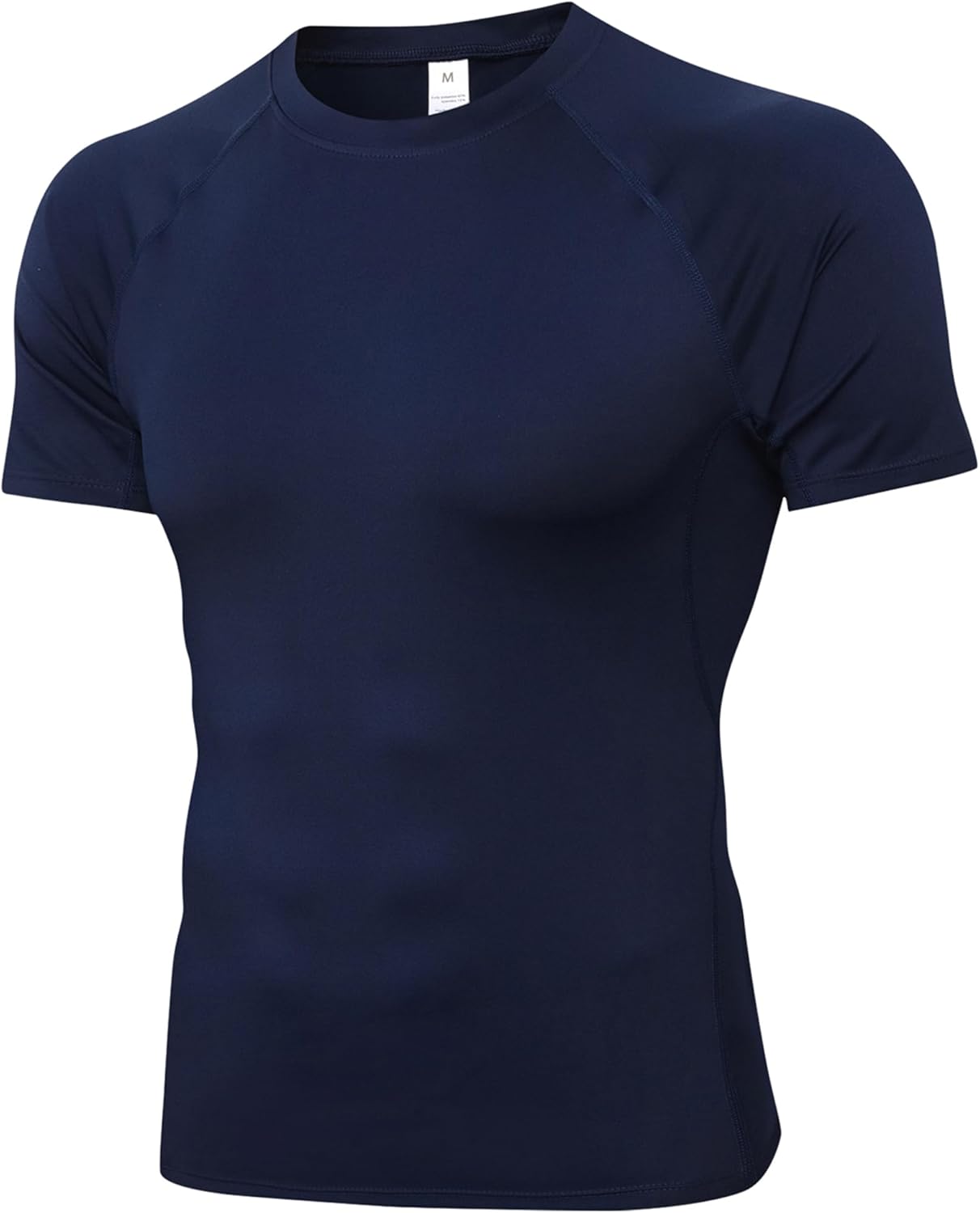 SPVISE Men's Compression Shirt Short Sleeve Workout Gym Top Cool Dry Athletic Base Layer Undershirt T-Shirt for Sport Running