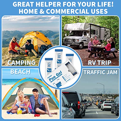 Poesie Liquid Waste Gel for Portable Toilet 25 Packets Porta Potty