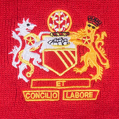 fan originals Scarf Manchester Crest in United Colours 3 Bar Red White Black - Image 3
