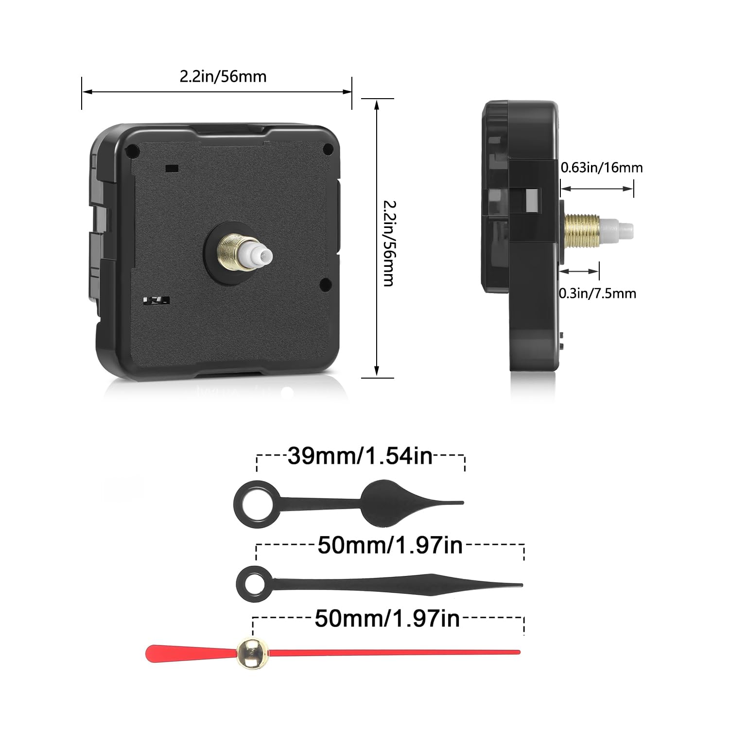 Amazon.co.jp: 5168S クォーツ DIY 壁掛け時計 ムーブメントメカニズム