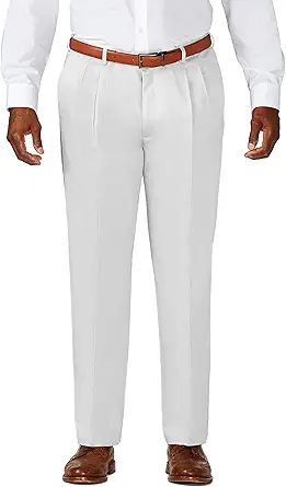 Haggar Men's Work to Weekend Classic Fit Pleat Regular and Big and Tall Sizes
