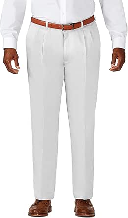 Haggar Men's Work to Weekend Classic Fit Pleat Regular and Big and Tall Sizes