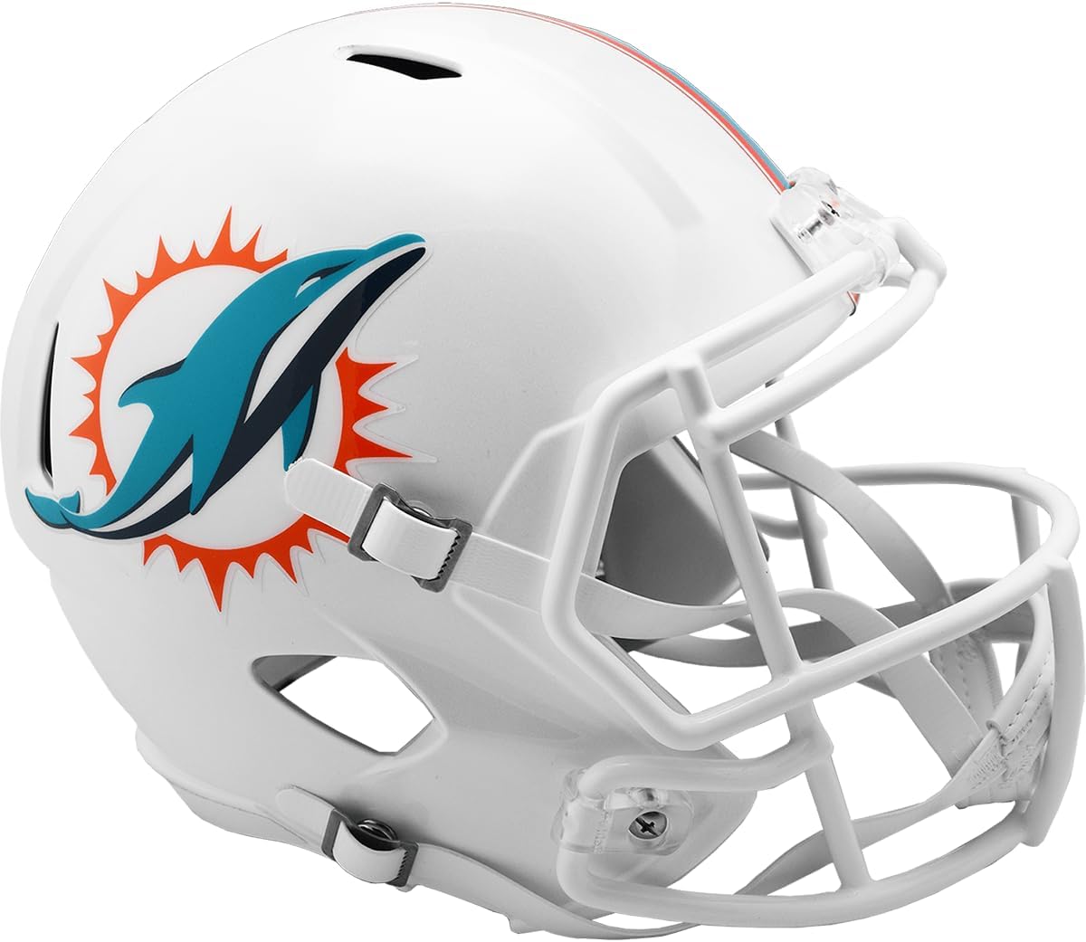 NFL Miami Dolphins Replica Full Size Speed Riddell Helmet, Team Colors, One Size