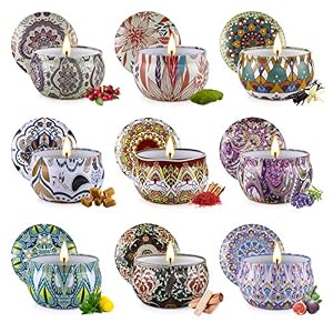 Yinuo Light Duftkerzen Geschenkset, 9 Stück
