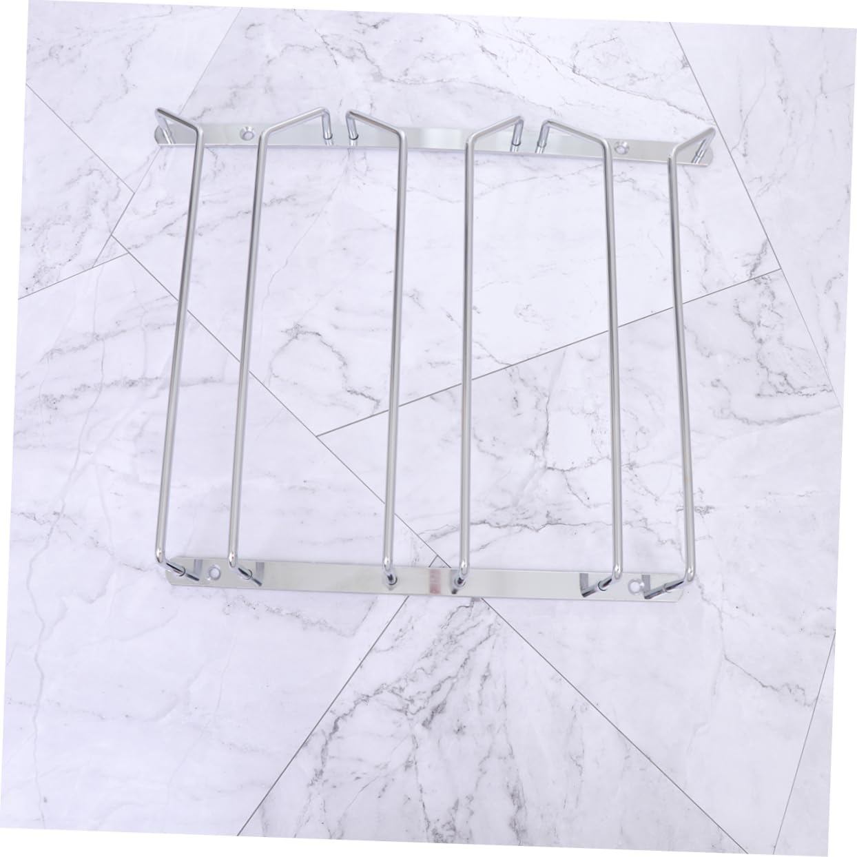 Alipis Hanging Rack for Wine Glasses under Cabinet Stemware Organizer Three Rows Space-saving Glass Hanger for Kitchen and Bar Easy Installation Clutter Storage