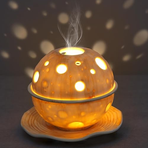 Miniatura 1 de Soporte de incienso de luna de cerámica 12 en 1, soporte de Palo Santo, cuenco de salvia para manchas, quemador de incienso de carbón, soporte para