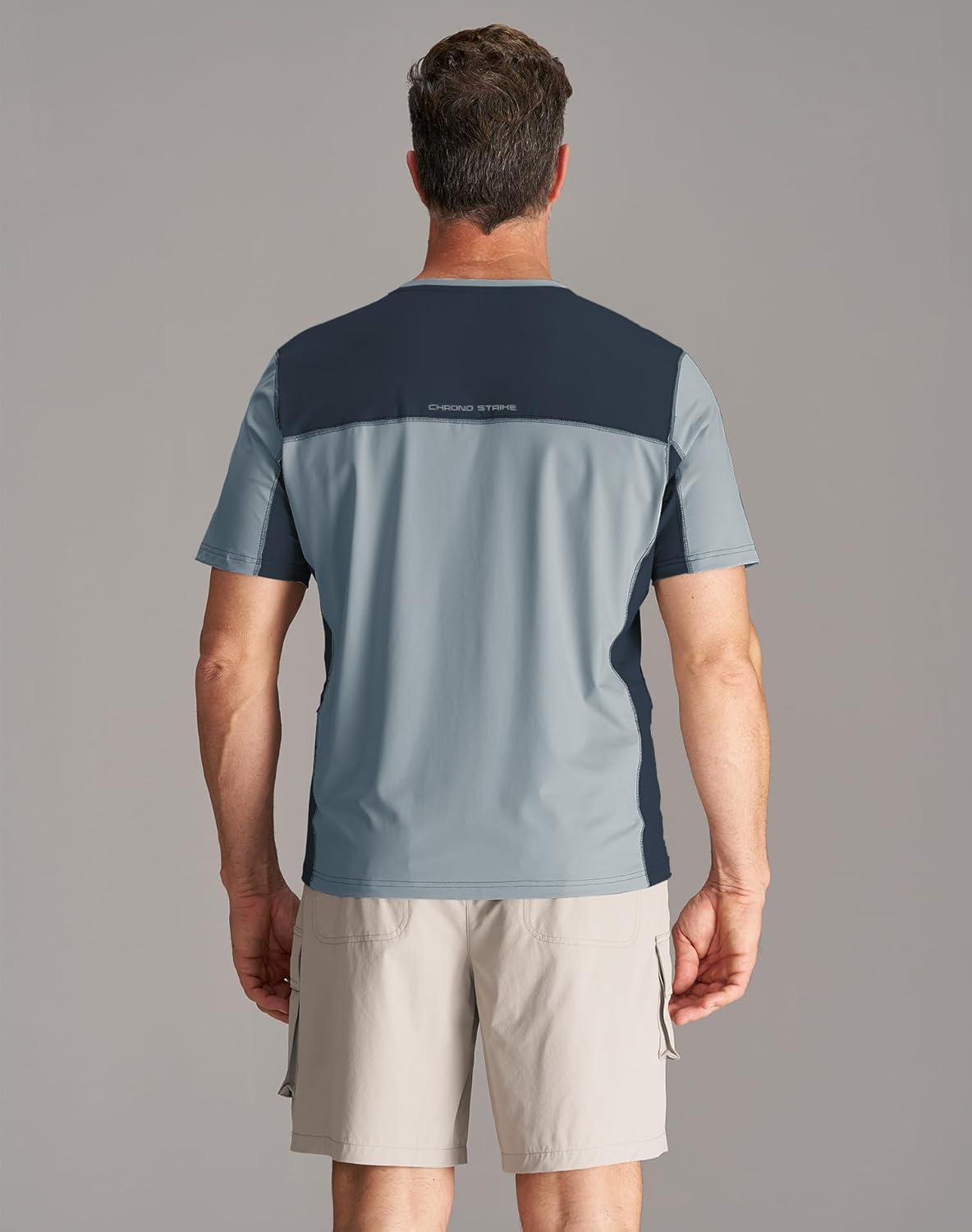 CHRONOLINE Men’s Workout T-Shirt Quick Dry Running Swim Tee with Pocket Lightweight Moisture Wicking Short Sleeve Tops