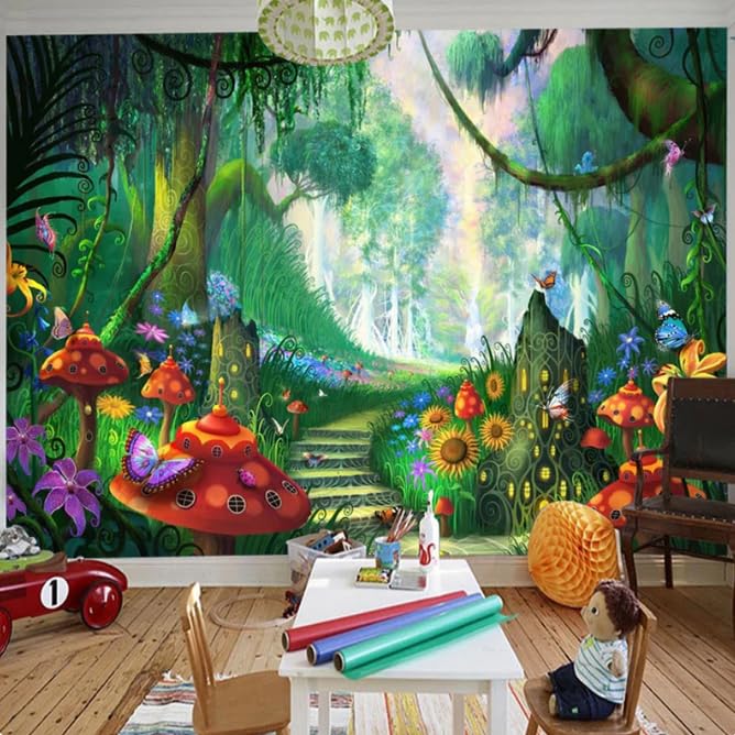 Papier peint fée forêt enchantée chambre d'enfant pour des nuits douces et magiques